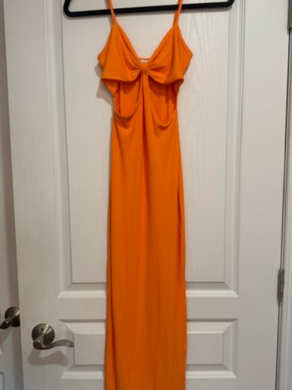 Princess Polly Bright Orange Cutout Maxi Dress Size 0